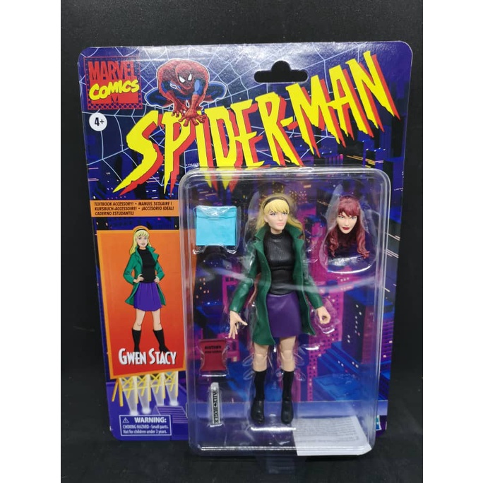 Marvel Legends Spider Man Retro Collection Gwen Stacy Shopee Malaysia