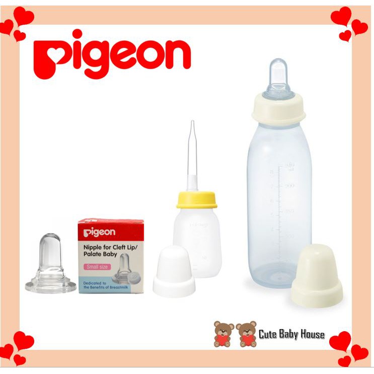 Pigeon Bottle For Cleft Lip Or Palate Bottle With Long Silicone Nipple