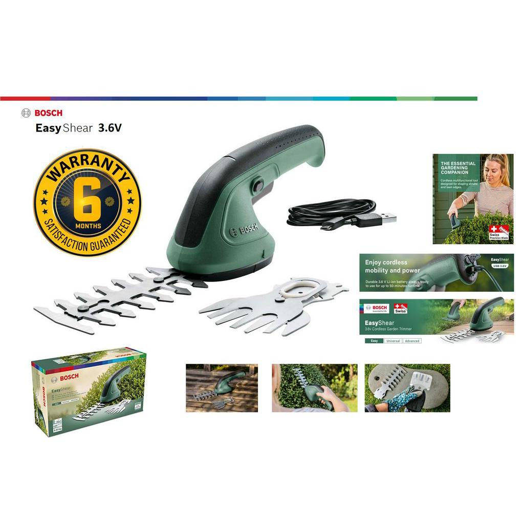 Bosch Easy Shear V Cordless Shrub And Grass Shear Set Shopee Malaysia