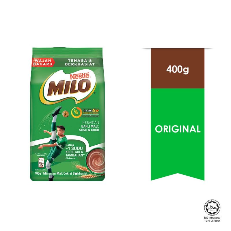 NESTLE Milo Activ Go Chocolate Malt Powder Softpack 400g Shopee Malaysia