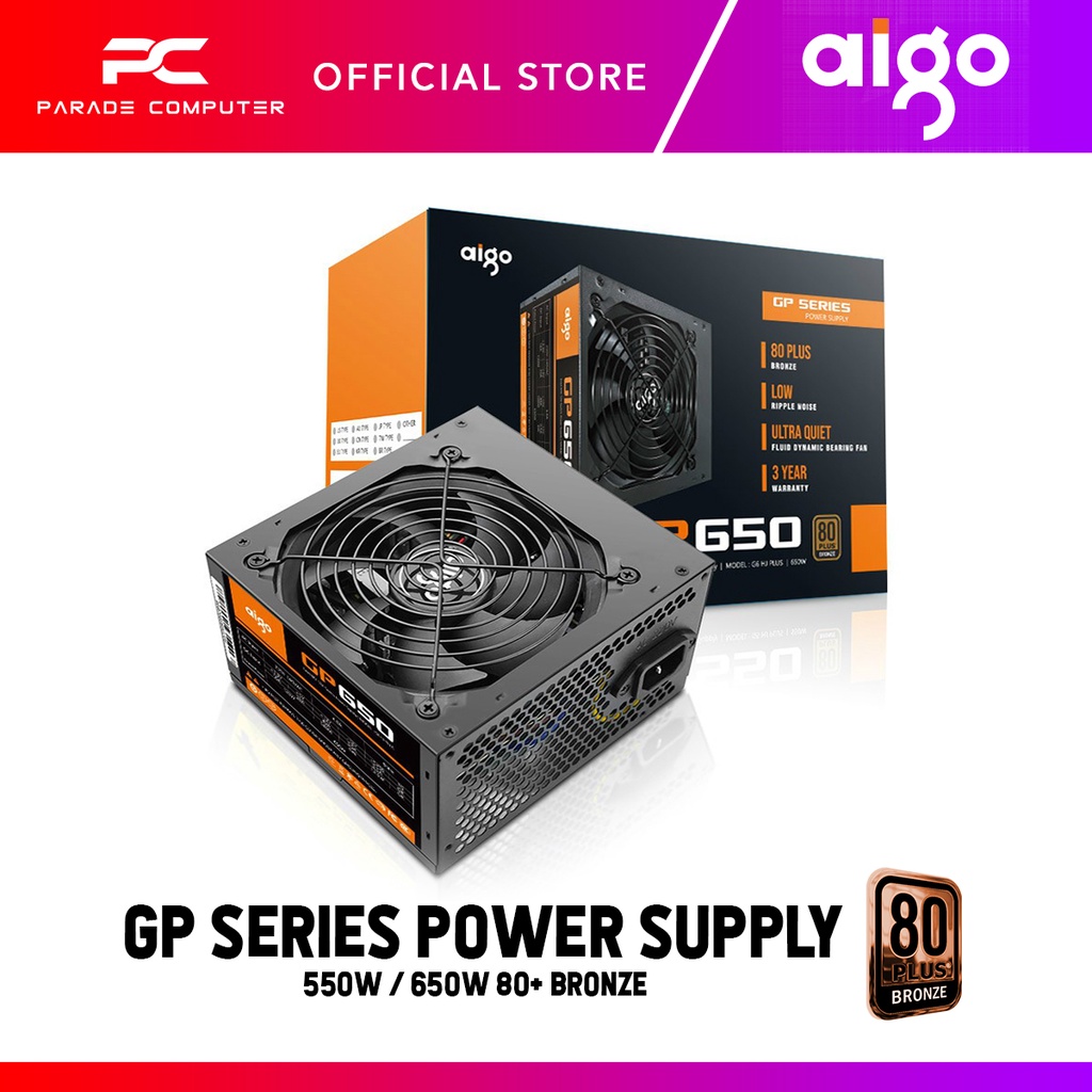 Aigo Gp W Gp W Plus Bronze Power Supply Psu Shopee