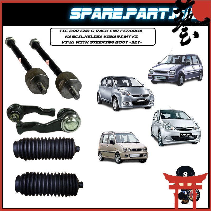 Tie Rod End Rack End Perodua Kancil Kelisa Kenari Myvi Viva With