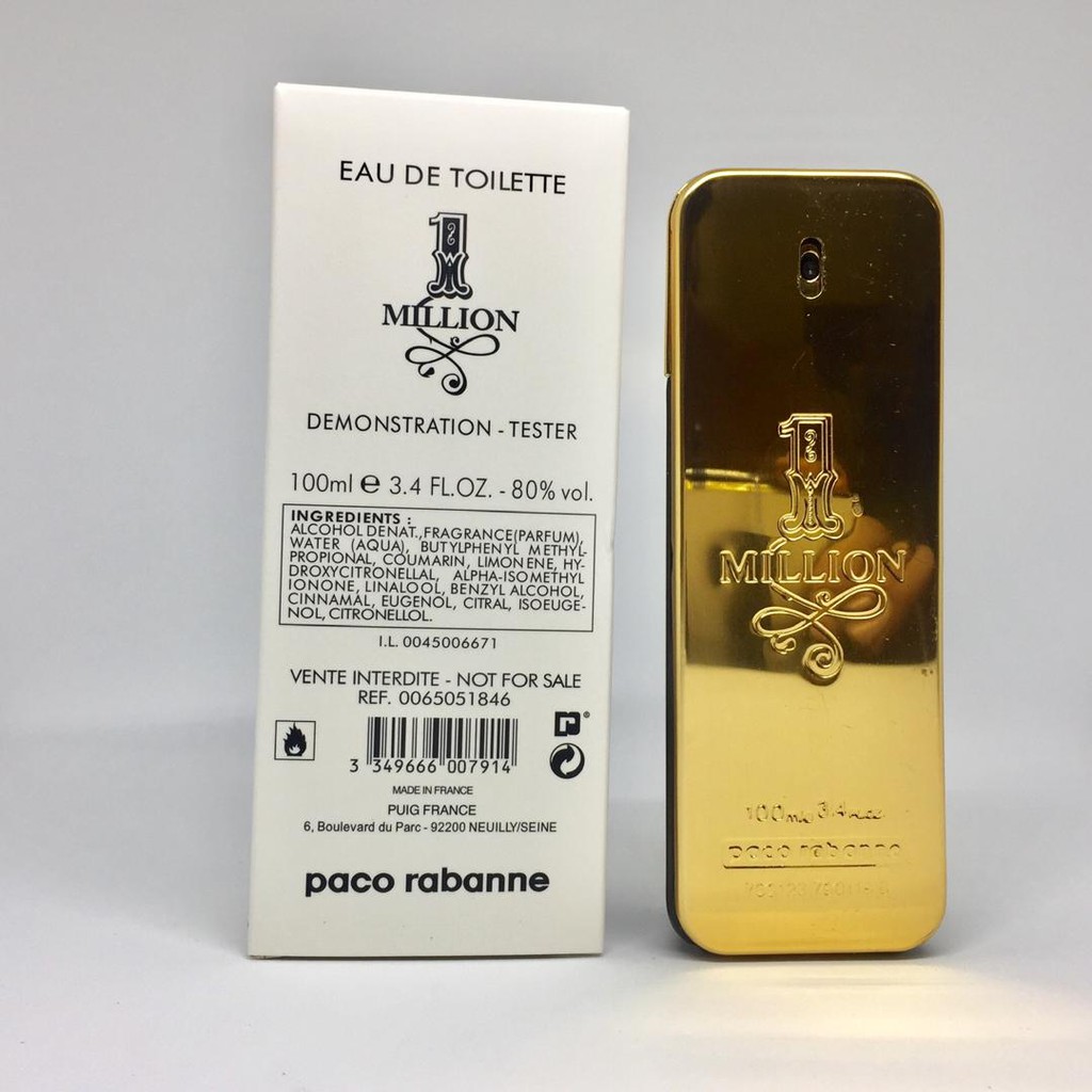 Paco Rabanne One Million Eau De Toilette 100ml 100 Authentic Original