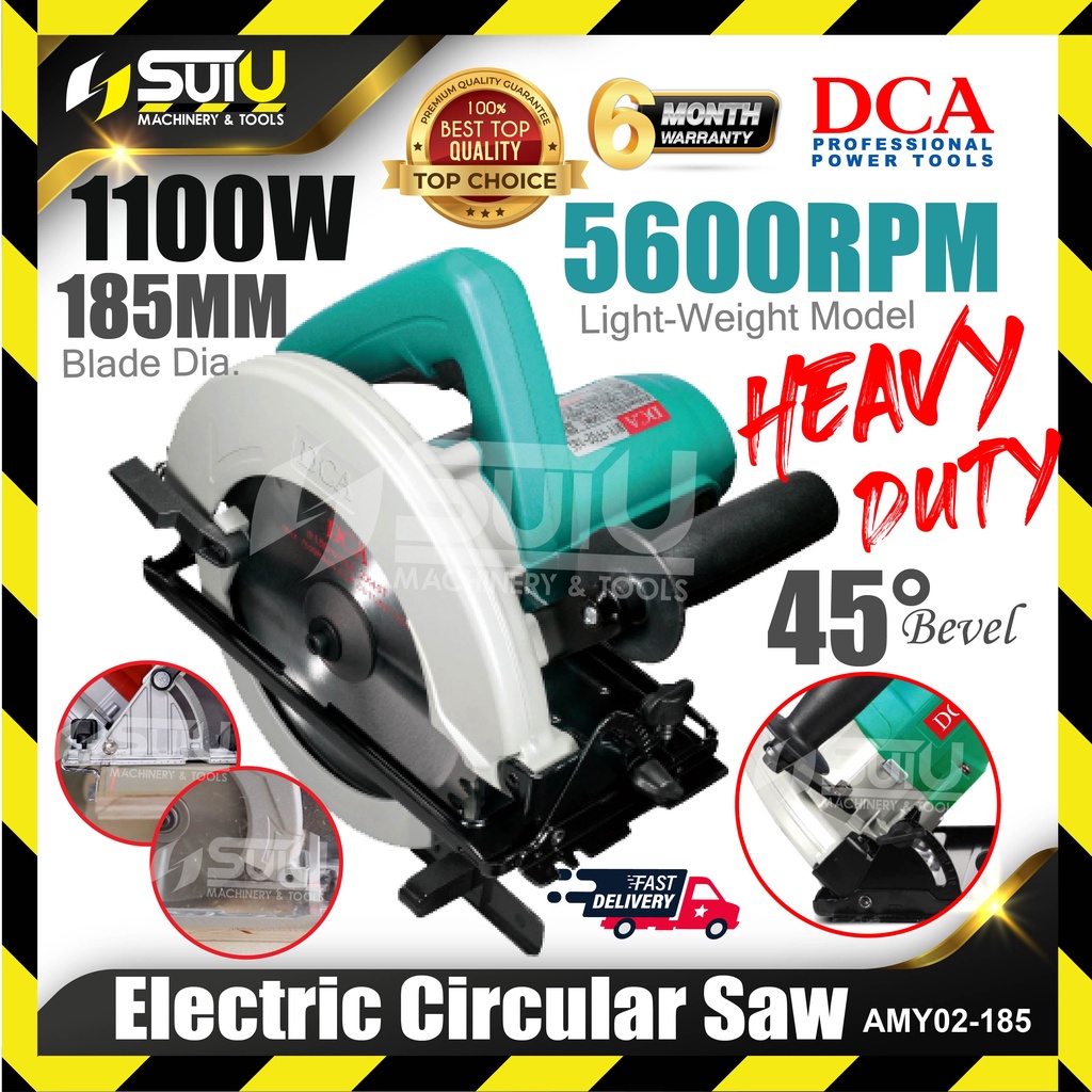 DCA AMY02 185 AMY 02 185 AMY 02 185 Electric Circular Saw 1100W