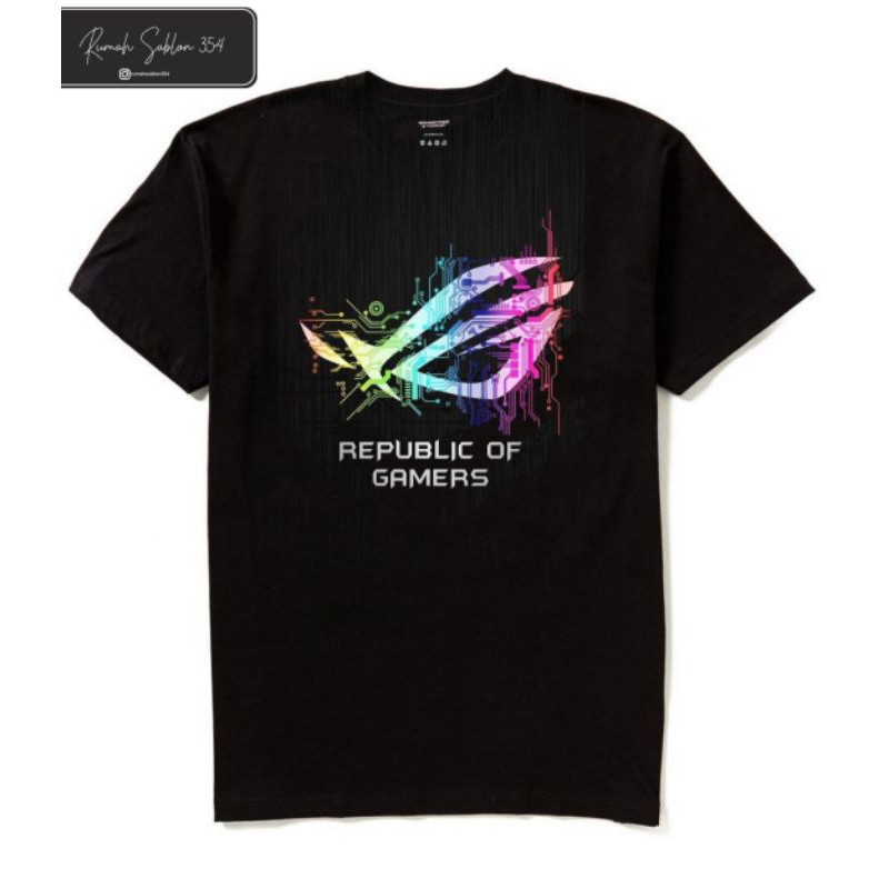 Republic Of Gamers ROG T Shirt Tshirt OVERSIZE Local Tee Shirt Black