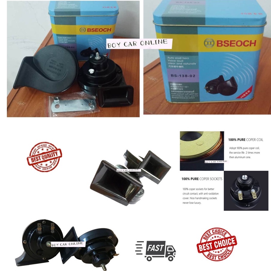 Ready Stock Bsoech Horn Car Horns BM Horn Car Horn Hon Kereta Kuat