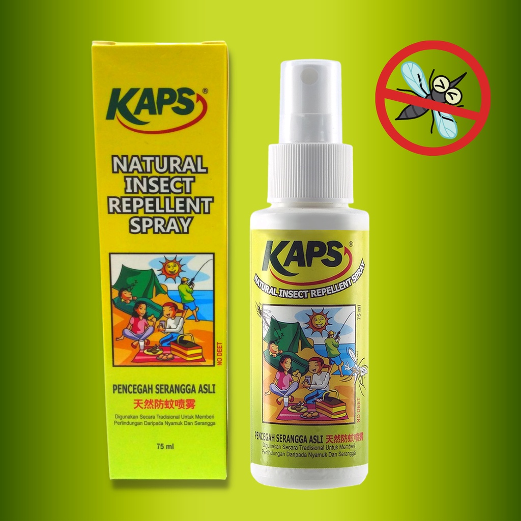 KAPS NATURAL INSECT REPELLENT SPRAY 75ML Shopee Malaysia