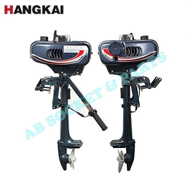 Hangkai Stroke Hp Short Shaft Boat Motor Outboard Ready Stock