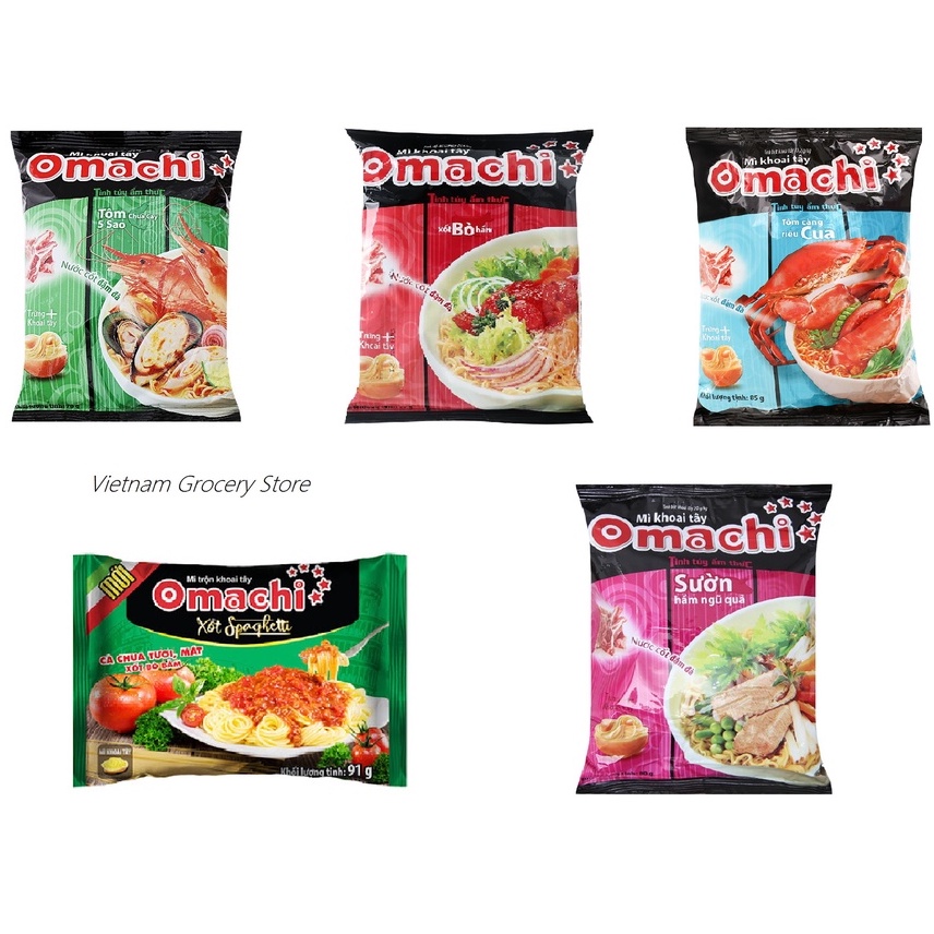 5 Flavors Omachi Instant Noodle 80G 1 Gói Mì Omachi Shopee Malaysia