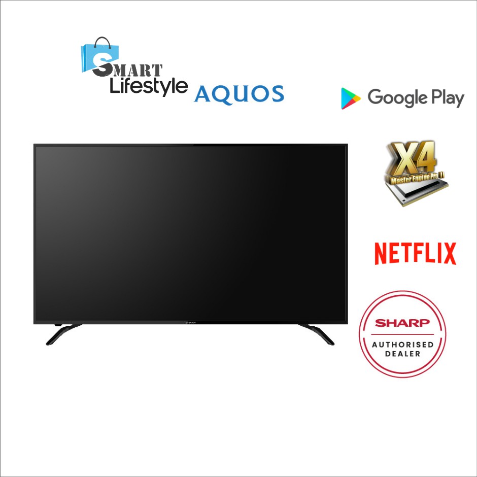 FREE SHIPPING Sharp Aquos 4K UHD Android Smart TV 50 4TC50BK1X