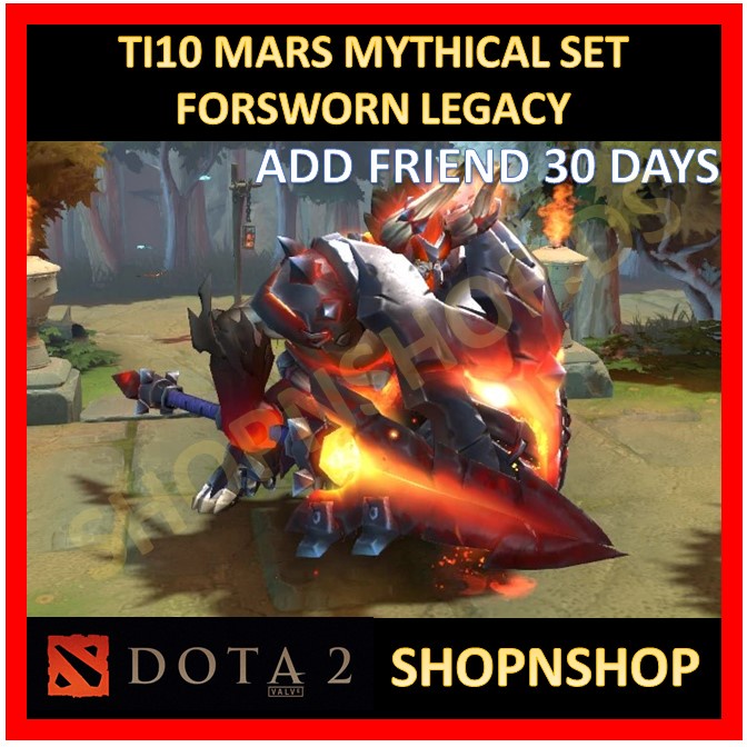 Dota Ti Mars Forsworn Legacy Set Mythical Bundle The International