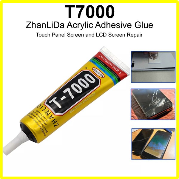 T7000 ZhanLiDa Black Acrylic Adhesive Glue Adhesive Epoxy Resin For