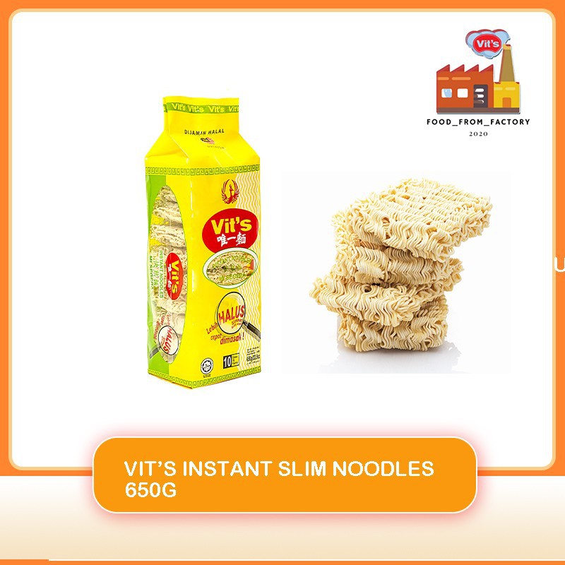 Ready Stock Vits 650g Economy Slim Instant Noodles Mi Segera Maggi Mi