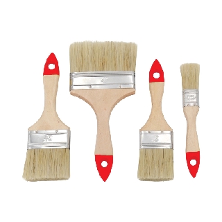 Wooden Handle Paint Brush Pure Bristle Wall Painting Berus Cat Kayu