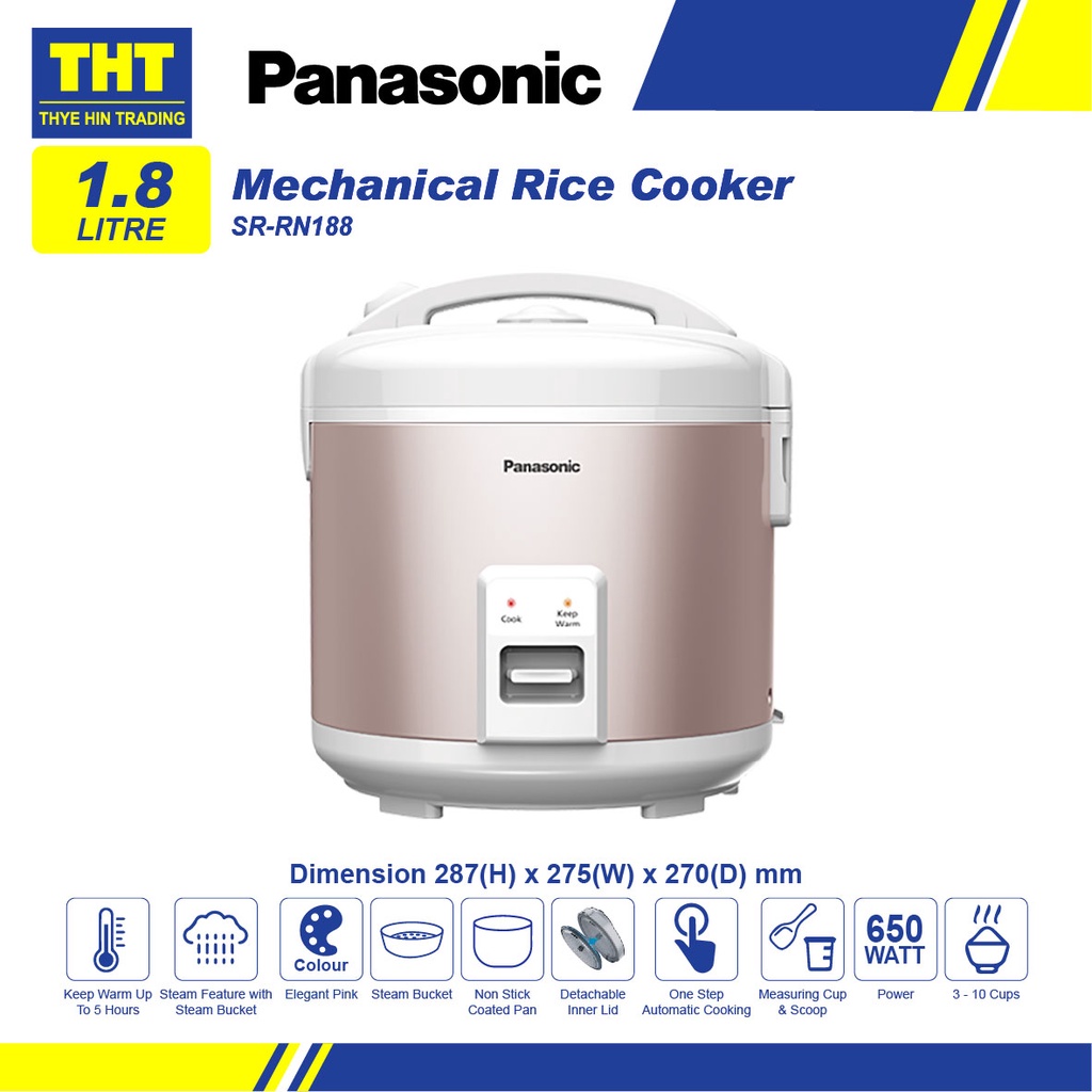 Panasonic L Mechanical Rice Cooker Sr Rn Ssl Shopee Malaysia