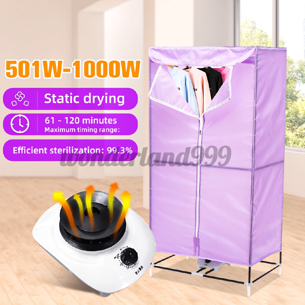 Cm Portable Electric Hot Air Clothes Dryer Drying Laundry Wardrobe