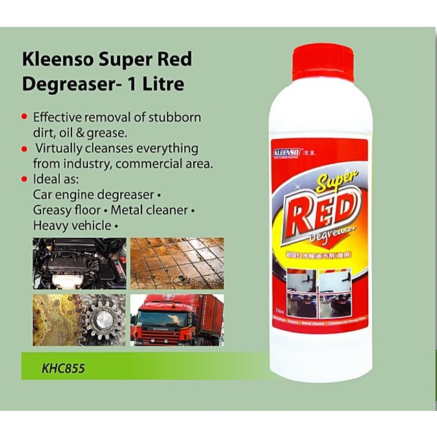 KLEENSO SUPER RED DEGREASER 1litre Shopee Malaysia