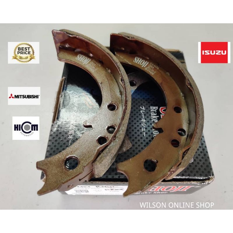 Shoji Japan Hand Brake Shoe K 4404 Hicom 2 8 Isuzu NHR Shopee Malaysia