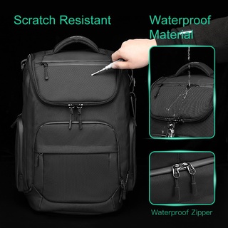 LABER LEE OZUKO Men Large Capacity Waterproof Laptop Backpack Business