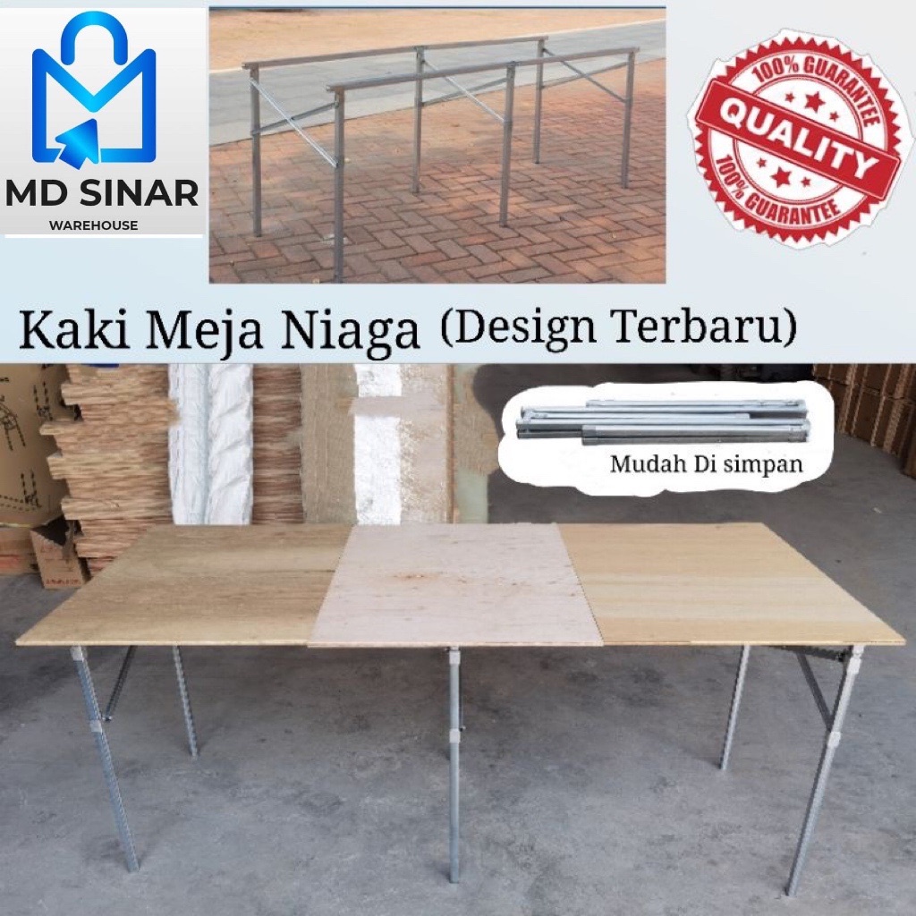 Md Sinar Ft Night Market Foldable Table Rack Market Folding Table