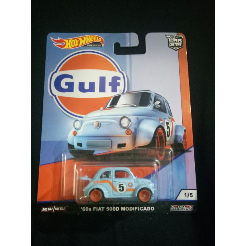 Hot Wheels GULF 60 FIAT 500D MODIFICADO VINTAGE Shopee Malaysia