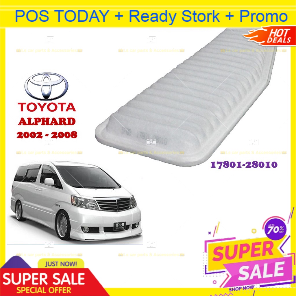 Toyota Vellfire Alphard Air Filter Fibre 2002 2008 AH10 ANH10