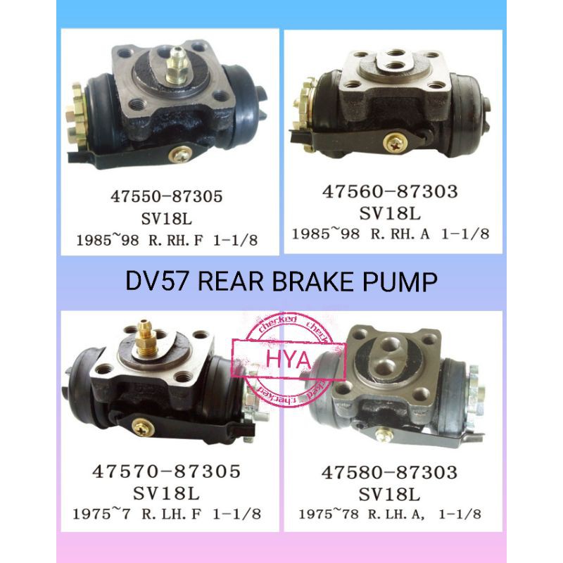 Daihatsu Delta Dv Land Crusei Hj Front Rear Brake Pump Set