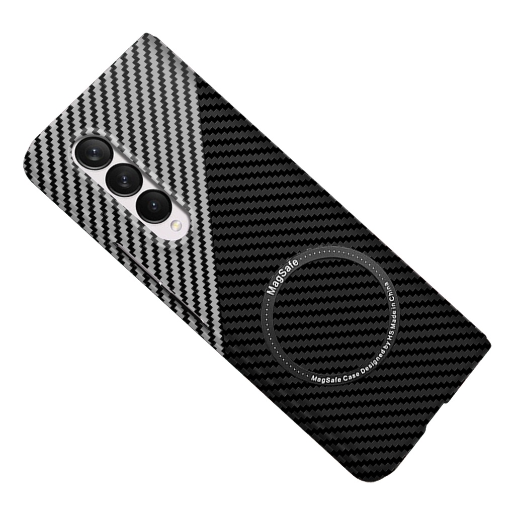 Carbon Fiber For Samsung Galaxy Z Fold Z Flip Case Magnetic