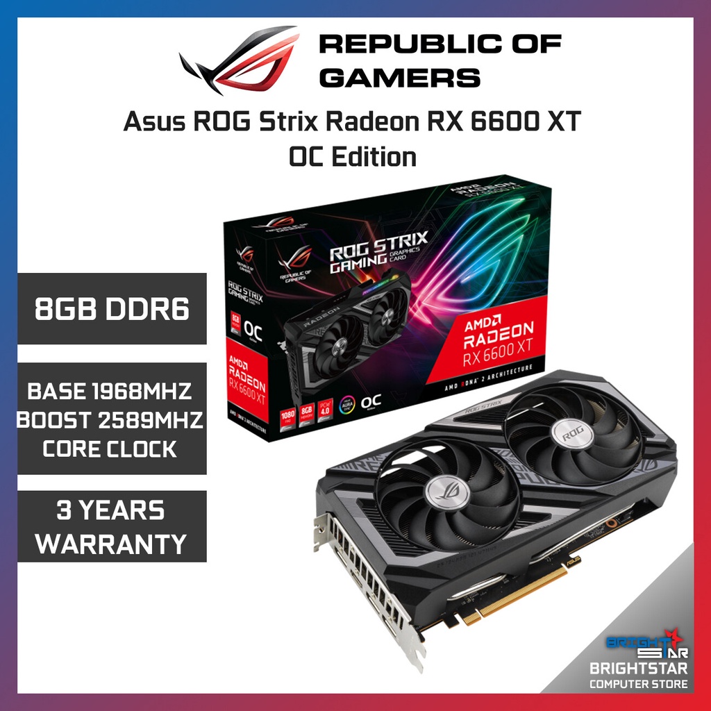 Asus Rog Strix Radeon Rx Xt Oc Edition Gb Ddr Graphic Card