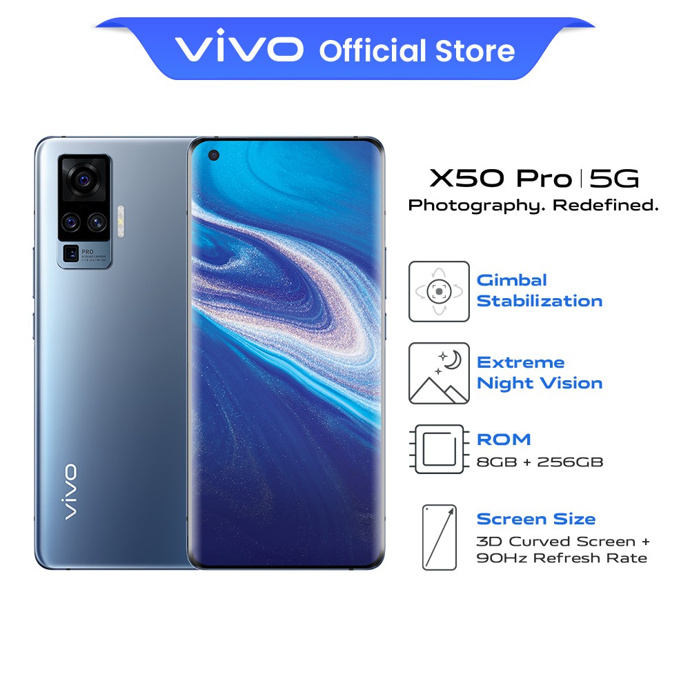 Vivo X50 Pro 5G Smartphone 8GB 256GB 6 56 AMOLED 4 315mAh