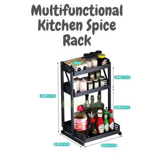 Rak Dapur Boleh Lipat Foldable Multifunctional Kitchen Spice Rack Rak