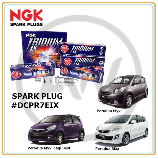 Original NGK Perodua Myvi Old Alza Myvi Lagi Best Icon Iridium IX Spark