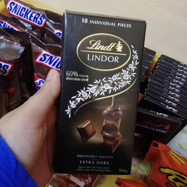 Lindt Lindor And Lindt Swiss Classic Dark Chocolate Shopee Malaysia