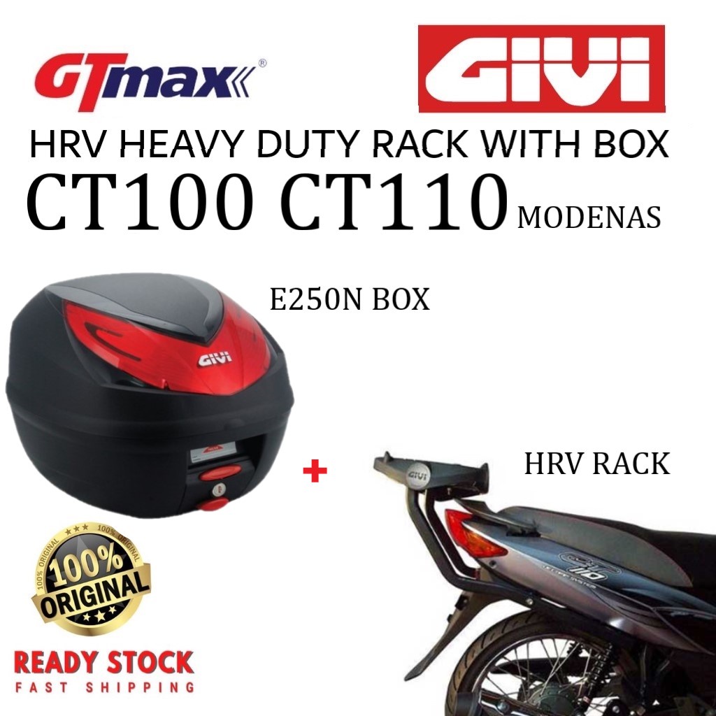 MONORACK J GIVI HEAVY DUTY RACK HRV MODENAS CT100 CT110 WITH GIVI E250