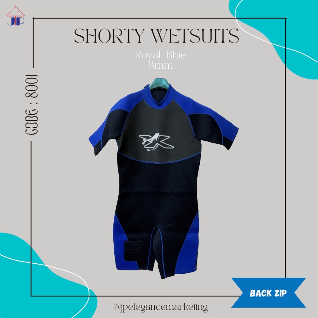 READY STOCK STOCK CLEARANCE CODE 8001 SHORTY DIVING WETSUITS 3MM