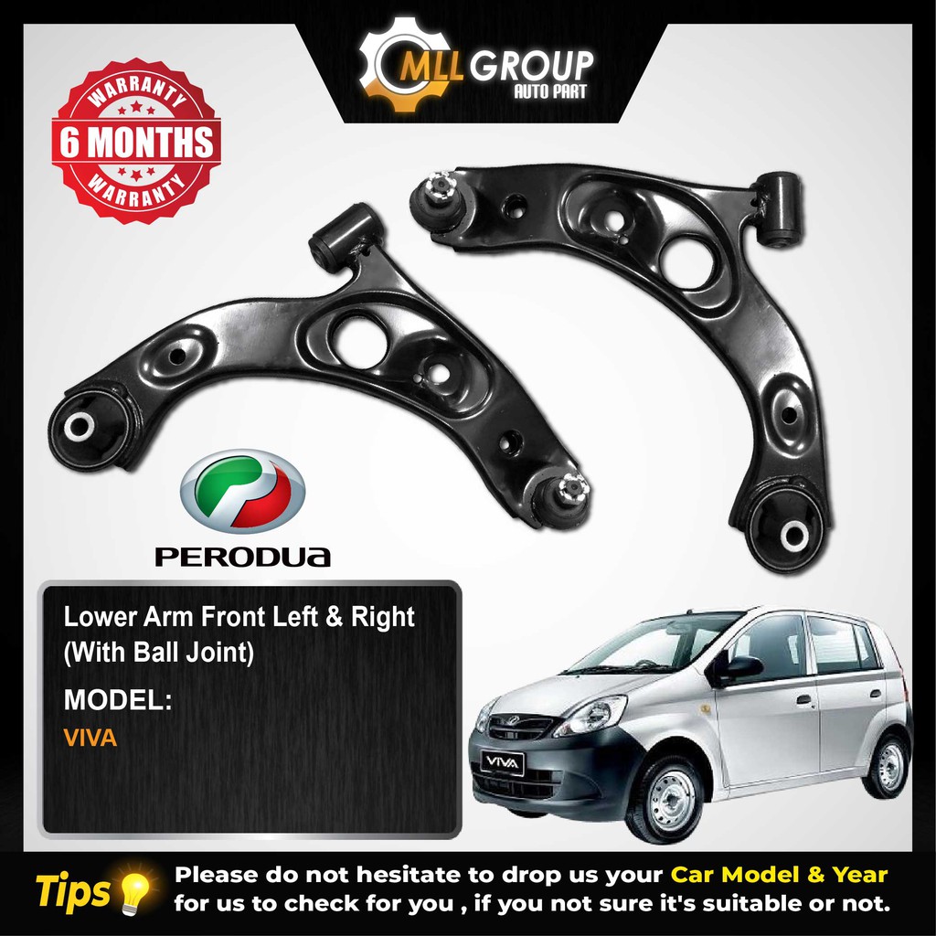 Mll Perodua Viva Lower Arm Front Left Right With Ball Joint