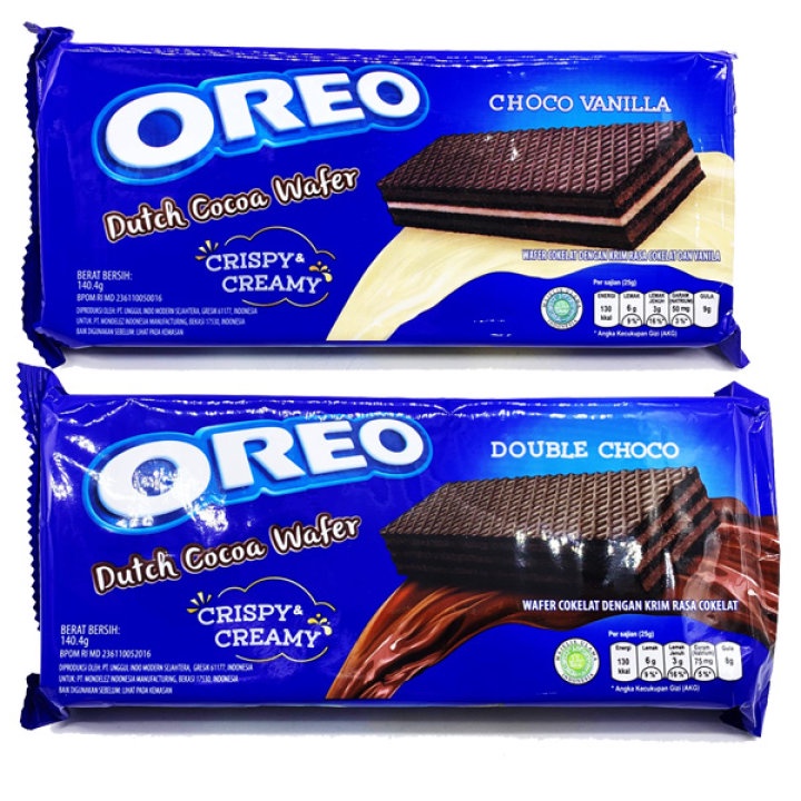 Oreo Dutch Cocoa Wafer G Double Choco Choco Vanilla Shopee