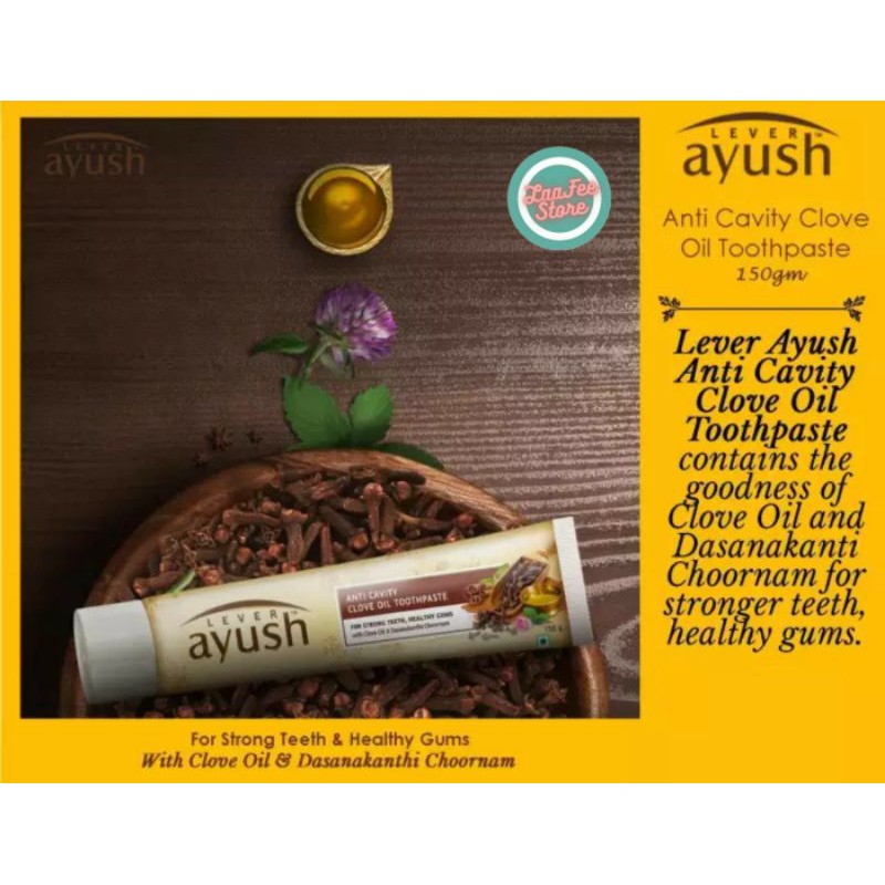 LEVER AYUSH ANTI CAVITY CLOVE OIL TOOTHPASTE 150G Shopee Malaysia