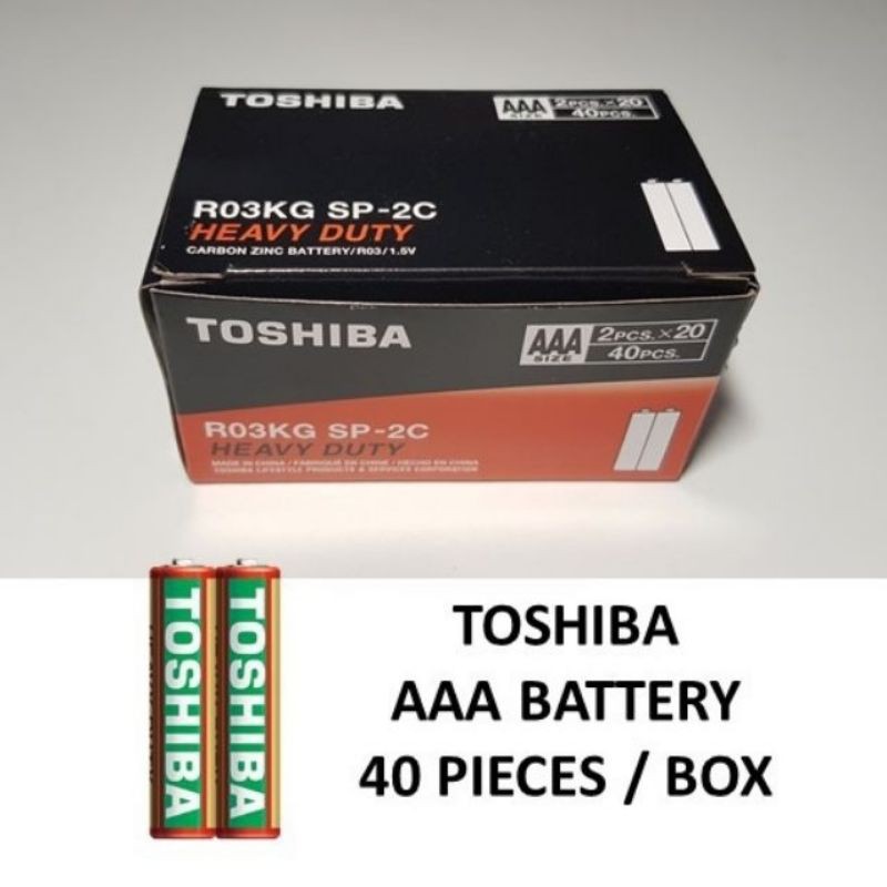 Toshiba Aaa Super Heavy Duty Carbon Zinc Battery Shopee Malaysia