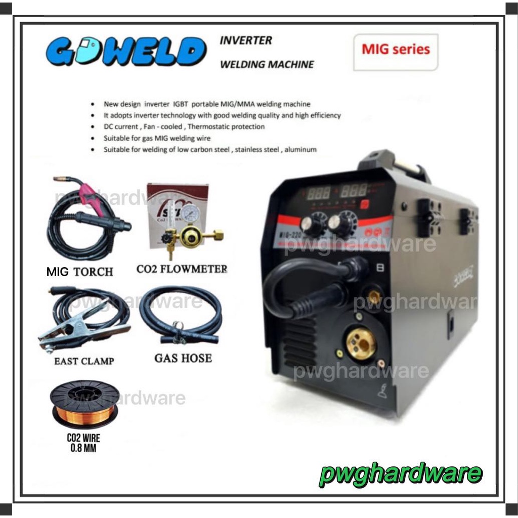 Goweld Mig In Inverter Welding Machine Gas Gasless Mig Arc