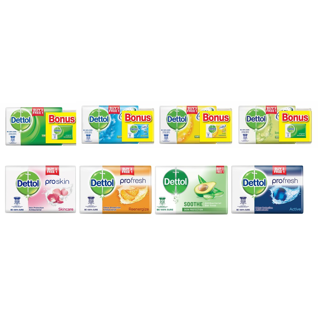 Dettol Bar Soap 100g X 3 1 Shopee Malaysia