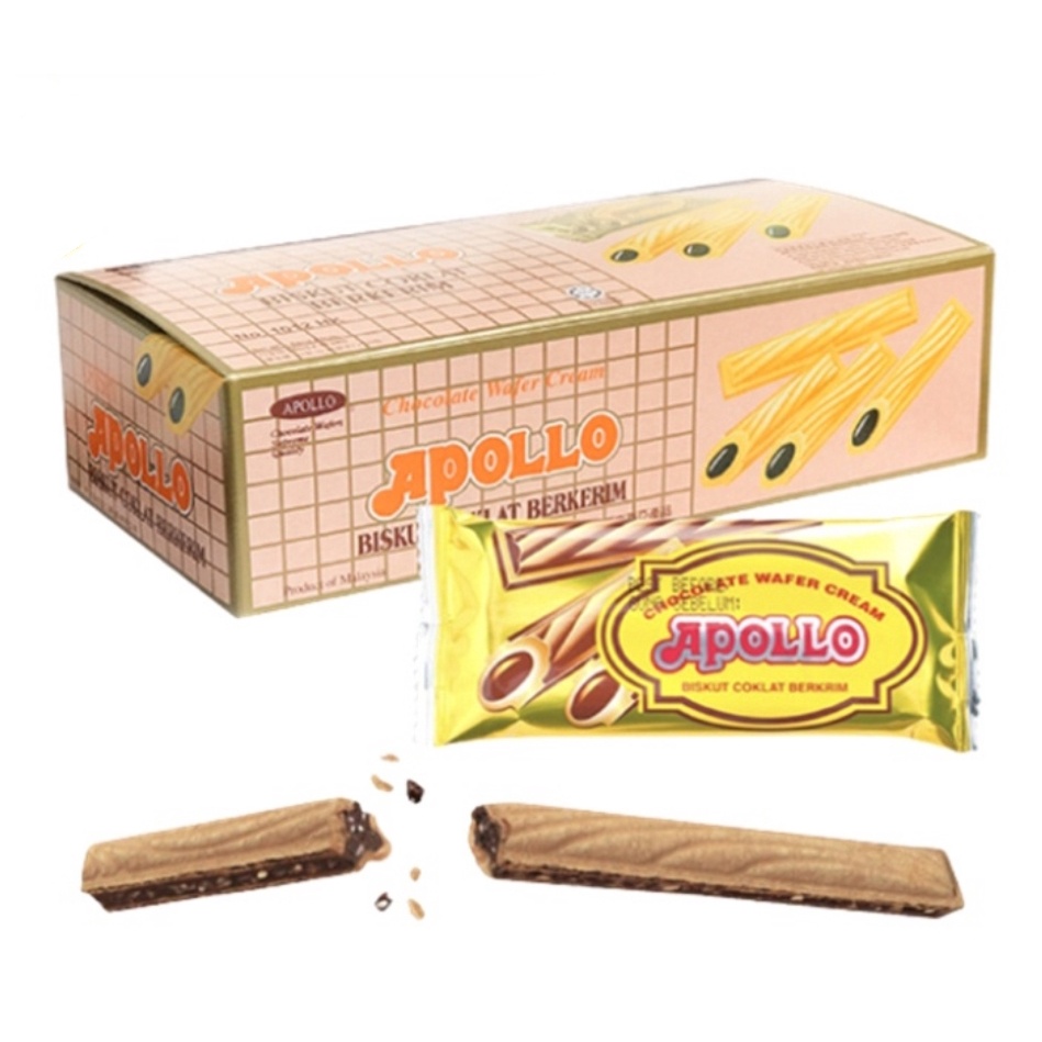 Halal Apollo Stick Wafer Chocolate 30pcs X 11g Shopee Malaysia