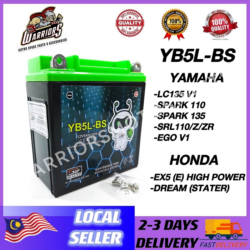 Battery Motorcycle Yb Yb Lbs Yb L Bs Battery Lc V Spark