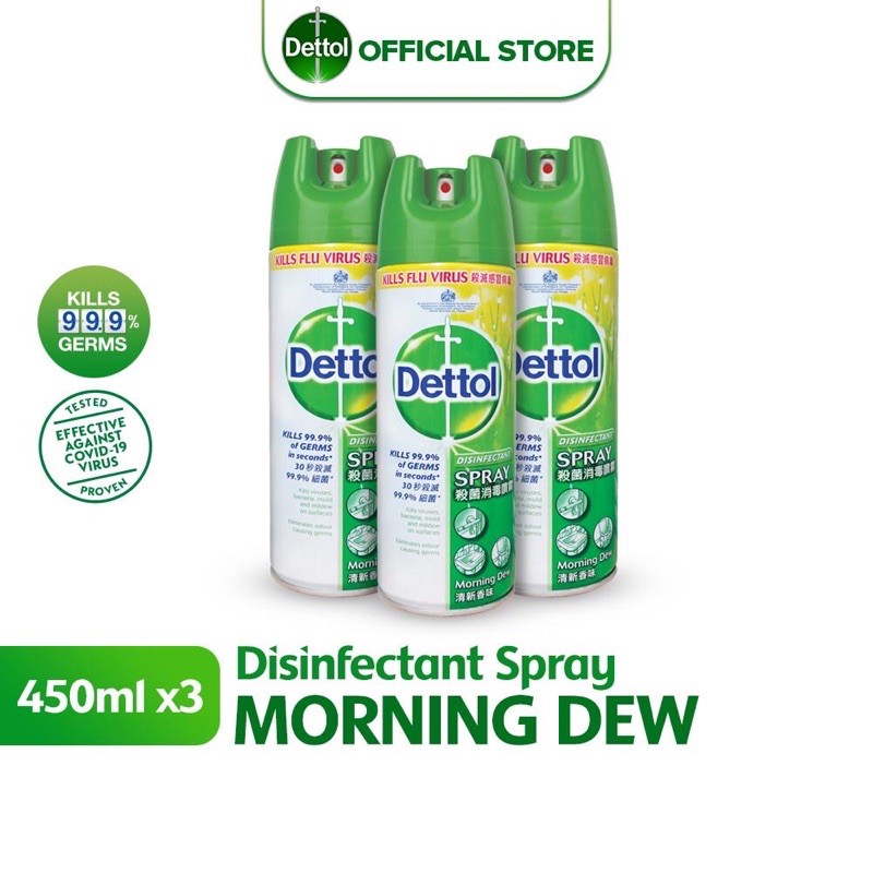 Dettol Disinfectant Spray Morning Dew Ml Bundle Of Shopee Malaysia