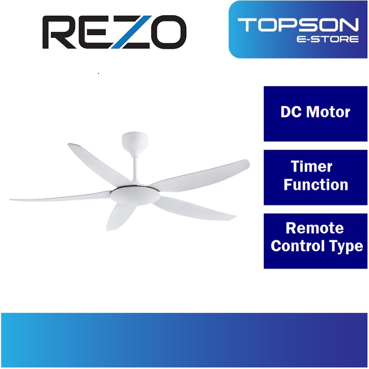 Rezo ZETTA 56 5B 12 Speed DC Motor Ceiling Fan 56 Inch With Remote