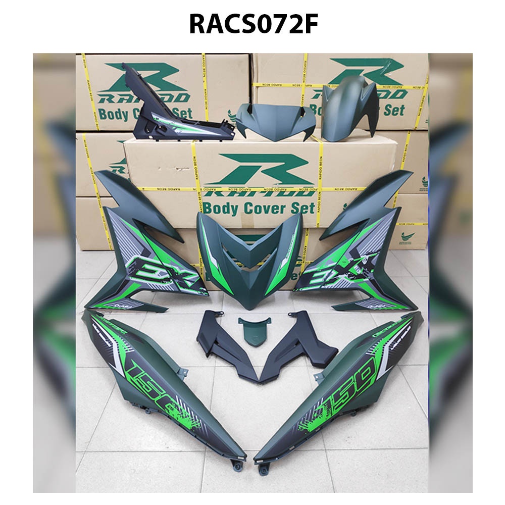 Rapido Cover Set Y Zr V V Exciter Matt Green Sticker