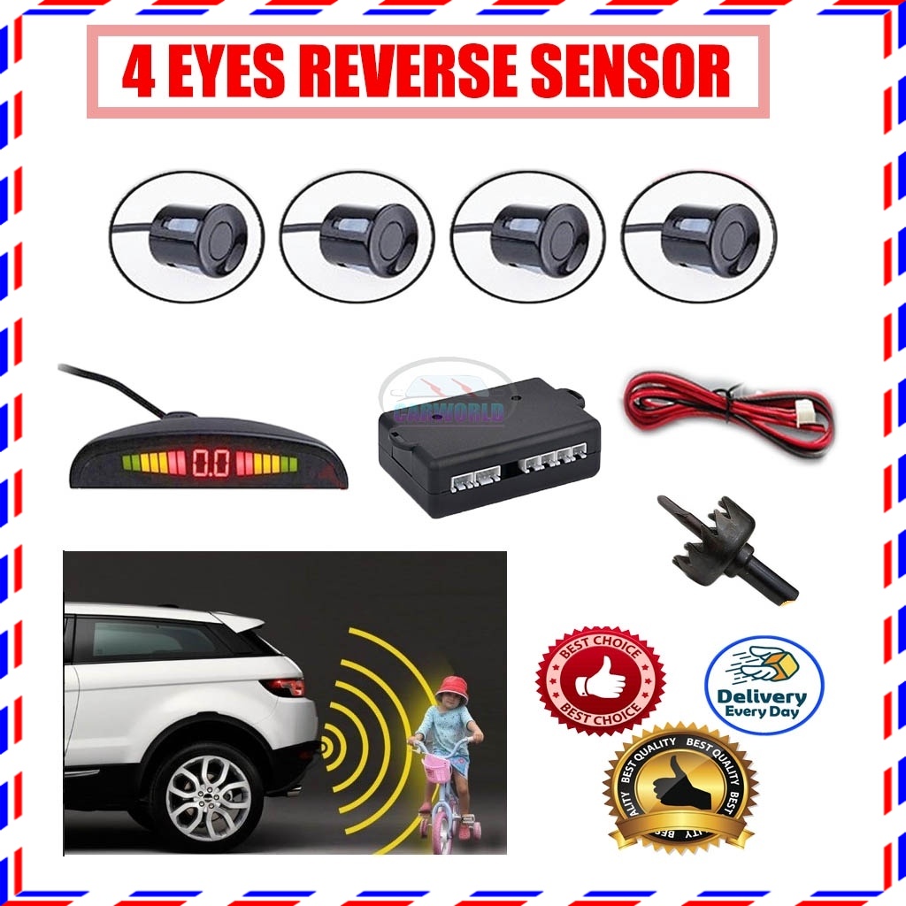 Car Parking Assistant Reverse Sensor With Display Eyes Black