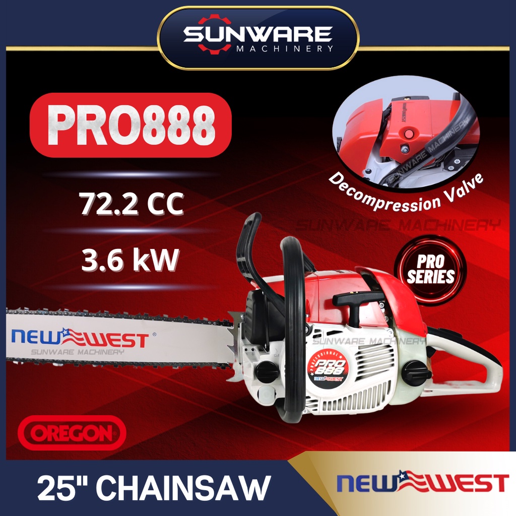 New West Pro Chainsaw Mesin Nebang Mesin Belah Kayu With Bar