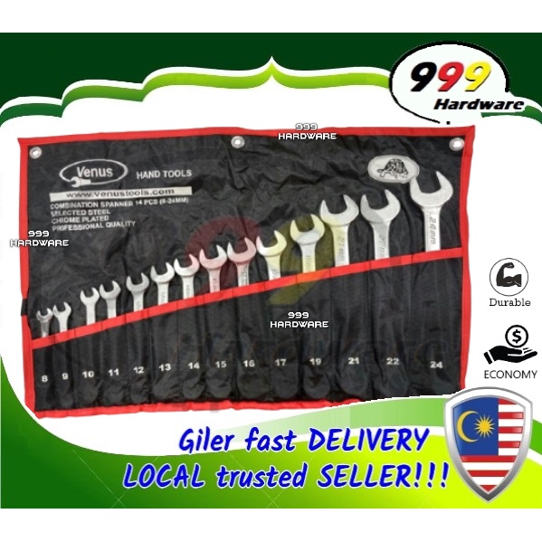 Venus Mm Combination Wrench Spanner Set Tools Set Pc