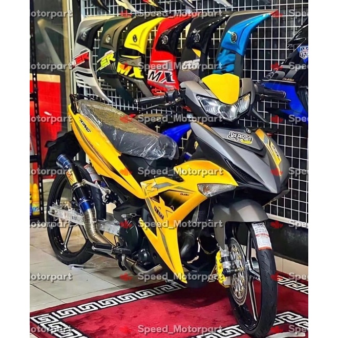 Velozi Cover Set Yamaha Y15zr MX KING Yellow Grey Shopee Malaysia